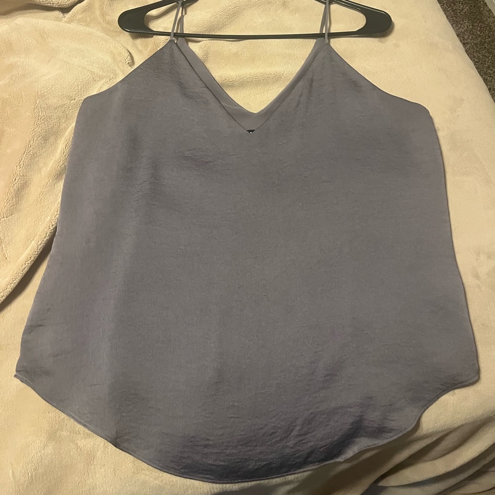 Silvery v-neck tank